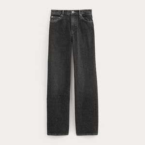 Oak And Fort Washed Black Wide Leg Jeans